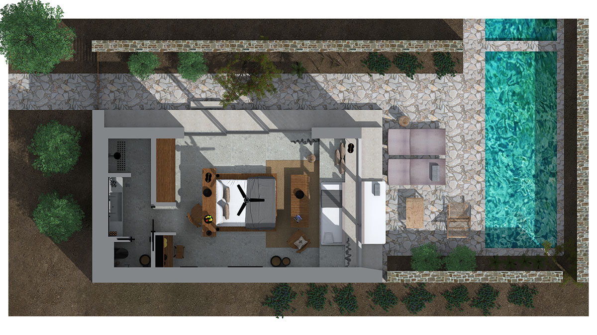 Tropical Family Room Shared Pool